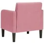 Sillón con reposabrazos terciopelo rosa 54 cm by , Armchairs - Ref: Foro24-4100581, Price: 118,14 €, Discount: %