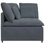 Sofá modular de esquina con cojines gris oscuro 100 cm de , Unidades para sofás seccionales - Ref: Foro24-4104460, Precio: 22...