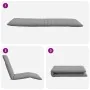 Tumbona plegable gris 175x54x8,5 cm tejido oxford by , Loungers - Ref: Foro24-4019747, Price: 89,94 €, Discount: %