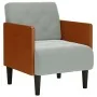 Sillón con reposabrazos Terciopelo Gris Claro 55 cm by , Armchairs - Ref: Foro24-4100595, Price: 145,97 €, Discount: %