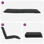 Tumbona plegable negra 175x54x8,5 cm tela oxford von , Liegen - Ref: Foro24-4019753, Preis: 82,16 €, Rabatt: %