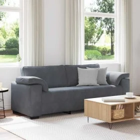 Sofá de 3 plazas de terciopelo gris oscuro 178 cm by , Sofas - Ref: Foro24-4105278, Price: 294,25 €, Discount: %
