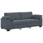 Sofá de 3 plazas de terciopelo gris oscuro 178 cm by , Sofas - Ref: Foro24-4105278, Price: 330,05 €, Discount: %