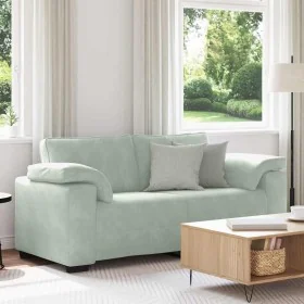 Sofá Loveseat gris claro 140 cm terciopelo by , Sofas - Ref: Foro24-4105267, Price: 228,24 €, Discount: %