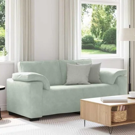 Sofá Loveseat gris claro 140 cm terciopelo von , Sofas - Ref: Foro24-4105267, Preis: 228,24 €, Rabatt: %