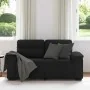 Sofá 2 plazas Tela Negro 120 cm by , Sofas - Ref: Foro24-4105299, Price: 216,77 €, Discount: %