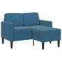Sofá 2 plazas con chaise longue en forma L azul 125 cm von , Sofas - Ref: Foro24-4107068, Preis: 211,92 €, Rabatt: %