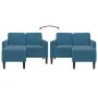 Sofá 2 plazas con chaise longue en forma L azul 125 cm von , Sofas - Ref: Foro24-4107068, Preis: 211,92 €, Rabatt: %