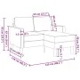 Sofá 2 plazas con chaise longue en forma L azul 125 cm von , Sofas - Ref: Foro24-4107068, Preis: 211,92 €, Rabatt: %