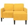 Sofá 2 plazas con chaise longue en forma L amarillo claro 125cm by , Sofas - Ref: Foro24-4107082, Price: 237,04 €, Discount: %