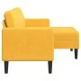 Sofá 2 plazas con chaise longue en forma L amarillo claro 125cm by , Sofas - Ref: Foro24-4107082, Price: 237,04 €, Discount: %