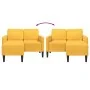 Sofá 2 plazas con chaise longue en forma L amarillo claro 125cm by , Sofas - Ref: Foro24-4107082, Price: 237,04 €, Discount: %