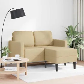 Sofá de 2 plazas con chaise longue en forma L verde gris 125 cm by , Sofas - Ref: Foro24-4107080, Price: 213,09 €, Discount: %