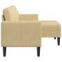 Sofá de 2 plazas con chaise longue en forma L verde gris 125 cm by , Sofas - Ref: Foro24-4107080, Price: 213,09 €, Discount: %