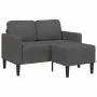 Sofá de 2 plazas con chaise longue en forma L gris oscuro 125cm by , Sofas - Ref: Foro24-4107077, Price: 259,67 €, Discount: %