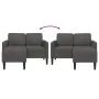 Sofá de 2 plazas con chaise longue en forma L gris oscuro 125cm by , Sofas - Ref: Foro24-4107077, Price: 259,67 €, Discount: %
