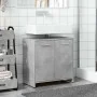 Armario lavabo baño madera ingeniería gris hormigón 60x33x60 cm by , Bathroom furniture - Ref: Foro24-856038, Price: 48,10 €,...