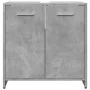 Armario lavabo baño madera ingeniería gris hormigón 60x33x60 cm by , Bathroom furniture - Ref: Foro24-856038, Price: 48,10 €,...