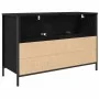 Mueble de baño con lavabo y cajones roble negro 90x34,5x60 cm von , Badezimmerwaschtische - Ref: Foro24-861877, Preis: 88,38 ...