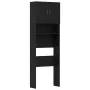 Mueble para lavadora de madera de roble negro 64x24x190 cm by , Accessories for washing machines and dryers - Ref: Foro24-859...