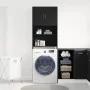 Mueble para lavadora de madera de roble negro 64x24x190 cm by , Accessories for washing machines and dryers - Ref: Foro24-859...