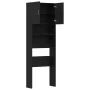 Mueble para lavadora de madera de roble negro 64x24x190 cm by , Accessories for washing machines and dryers - Ref: Foro24-859...