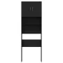 Mueble para lavadora de madera de roble negro 64x24x190 cm by , Accessories for washing machines and dryers - Ref: Foro24-859...