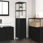 Mueble de baño con estantes roble negro 36x35x165 cm by , bathroom vanities - Ref: Foro24-861907, Price: 75,02 €, Discount: %