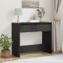 Mesa consola roble negro 89x41x76,5 cm madera de ingeniería by , Side tables - Ref: Foro24-862081, Price: 79,45 €, Discount: %