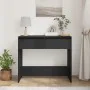 Mesa consola roble negro 89x41x76,5 cm madera de ingeniería by , Side tables - Ref: Foro24-862081, Price: 79,45 €, Discount: %