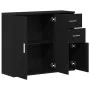 Aparador roble negro 91x29,5x75 cm madera de ingeniería de , Aparadores - Ref: Foro24-862003, Precio: 93,36 €, Descuento: %