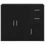 Aparador roble negro 91x29,5x75 cm madera de ingeniería de , Aparadores - Ref: Foro24-862003, Precio: 93,36 €, Descuento: %