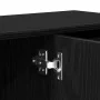 Aparador roble negro 91x29,5x75 cm madera de ingeniería de , Aparadores - Ref: Foro24-862003, Precio: 93,36 €, Descuento: %