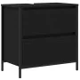 Mueble de baño con lavabo y cajones roble negro 60x34,5x60 cm de , Tocadores de baño - Ref: Foro24-861882, Precio: 74,06 €, D...