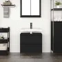 Mueble de baño con lavabo y cajones roble negro 60x34,5x60 cm de , Tocadores de baño - Ref: Foro24-861882, Precio: 74,06 €, D...