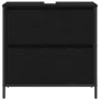 Mueble de baño con lavabo y cajones roble negro 60x34,5x60 cm de , Tocadores de baño - Ref: Foro24-861882, Precio: 74,06 €, D...