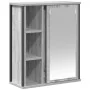 Mueble de baño de pared con espejo gris Sonoma 50x21x60 cm von , Badezimmerwaschtische - Ref: Foro24-861905, Preis: 62,65 €, ...