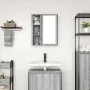 Mueble de baño de pared con espejo gris Sonoma 50x21x60 cm von , Badezimmerwaschtische - Ref: Foro24-861905, Preis: 62,65 €, ...