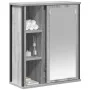 Mueble de baño de pared con espejo gris Sonoma 50x21x60 cm von , Badezimmerwaschtische - Ref: Foro24-861905, Preis: 62,65 €, ...