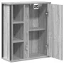 Mueble de baño de pared con espejo gris Sonoma 50x21x60 cm von , Badezimmerwaschtische - Ref: Foro24-861905, Preis: 62,65 €, ...