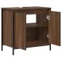 Mueble de baño con lavabo de roble marrón 60x34,5x60 cm von , Badezimmerwaschtische - Ref: Foro24-861896, Preis: 63,63 €, Rab...