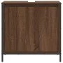Mueble de baño con lavabo de roble marrón 60x34,5x60 cm von , Badezimmerwaschtische - Ref: Foro24-861896, Preis: 63,63 €, Rab...