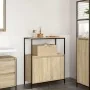 Mueble de baño con estantes roble Sonoma 76,5x35x95 cm by , bathroom vanities - Ref: Foro24-861918, Price: 75,90 €, Discount: %