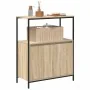 Mueble de baño con estantes roble Sonoma 76,5x35x95 cm by , bathroom vanities - Ref: Foro24-861918, Price: 75,90 €, Discount: %