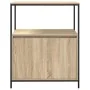 Mueble de baño con estantes roble Sonoma 76,5x35x95 cm by , bathroom vanities - Ref: Foro24-861918, Price: 75,90 €, Discount: %