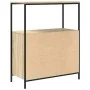 Mueble de baño con estantes roble Sonoma 76,5x35x95 cm by , bathroom vanities - Ref: Foro24-861918, Price: 75,90 €, Discount: %