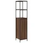 Mueble de baño con estantes roble marrón 36x35x165 cm de , Tocadores de baño - Ref: Foro24-861911, Precio: 74,14 €, Descuento: %