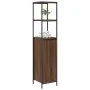 Mueble de baño con estantes roble marrón 36x35x165 cm de , Tocadores de baño - Ref: Foro24-861911, Precio: 74,14 €, Descuento: %
