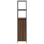 Mueble de baño con estantes roble marrón 36x35x165 cm de , Tocadores de baño - Ref: Foro24-861911, Precio: 74,14 €, Descuento: %