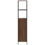 Mueble de baño con estantes roble marrón 36x35x165 cm de , Tocadores de baño - Ref: Foro24-861911, Precio: 74,14 €, Descuento: %